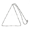 304 Stainless Steel Rolo Chains Necklaces NJEW-O083-B-07P-2