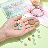 80Pcs 8 Colors Transparent Crackle Glass Beads GLAA-YW0003-50-5