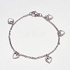 316 Surgical Stainless Steel Charm Bracelets BJEW-G549-01P-1
