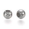 202 Stainless Steel Beads STAS-K204-02A-P-3