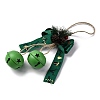 Christmas Theme Cloth Bowknot Pendant Decorations HJEW-Q002-01C-2