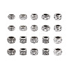 Craftdady 100Pcs 10 Style Tibetan Style Alloy European Beads FIND-CD0001-34-21