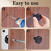 30Sets Flat Round Aluminium Alloy Drawer Pull Handles AJEW-AR0005-73-3
