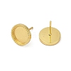 Brass Stud Earring Findings KK-F891-09G-2