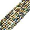 Natural Chrysocolla and Lapis Lazuli Beads Strands G-F715-105A-1