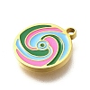 304 Stainless Steel Enamel Charms STAS-Q347-12G-2