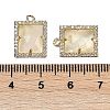 Natural Lemon Quartz Faceted Rectangle Pendants G-I375-05G-11-3