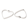 Non-Tarnish 304 Stainless Steel Open Back Bezel Heart Pendants LS-STAS-Z040-03P-2