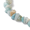 Natural Flower Amazonite Chip Beaded Stretch Bracelets BJEW-JB10689-03-4