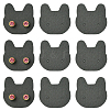 100Pcs Cat Shaped Paper Earring Display Cards EDIS-YW0001-09A-1