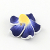 Handmade Polymer Clay 3D Flower Plumeria Beads CLAY-Q192-30mm-03-2