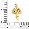 Brass Micro Pave Cubic Zirconia Pendants KK-A241-05G-3