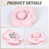 4Pcs Cloth Art Camelia Brooch Pins JEWB-CN0001-03E-5