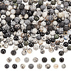 ARRICRAFT 300Pcs 15 Styles Natural & Synthetic Mixed Gemstone Round Beads G-AR0005-78-1