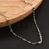 Brass Link Chain Necklaces for Women NJEW-D302-46P-3