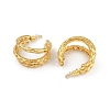 Hollow Moon Brass Stud Earrings EJEW-Q391-20G-3