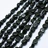 Synthetic Green Goldstone Beads Strands G-K203-37-1