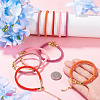 10Pcs 5 Colors 4.5MM Round Nylon Milan Cord Bracelet Making BJEW-TA0001-24D-6