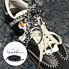 4 Pairs 2 Colors Polyester Flat Shoelaces FIND-FH0012-24-6