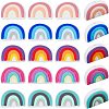 CHGCRAFT 20Pcs 5 Colors Silicone Beads SIL-CA0001-09-1