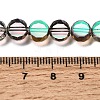 Electroplated Transparent Glass Beads Strands GL-CBA98F0-06A-01-4