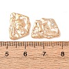Brass Micro Pave Clear Cubic Zirconia Pendants CU-CBAD58F-02G-2