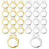 160Pcs 2 Colors Brass Leverback Earring Findings KK-FH0002-92-1