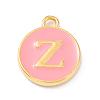 Golden Plated Alloy Enamel Charms ENAM-Q437-14Z-1