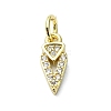 Brass Micro Pave Cubic Zirconia Pendants KK-H475-54G-02-1