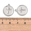 304 Stainless Steel Pendants STAS-P432-01F-P-3
