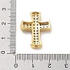 Brass Micro Pave Clear Cubic Zirconia Pendants KK-L228-44C-G-3