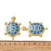 304 Stainless Steel Enamel Big Pendants STAS-L299-24G-02-3