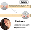 8Pairs 4 Styles 304 Stainless Steel Huggie Hoop Earrings STAS-UN0021-60P-5