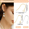 200Pcs 2 Colors 304 Stainless Steel Earring Hooks STAS-BBC0008-53-2