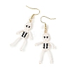Halloween Glass Seed Bead Dangle Earrings EJEW-MZ00769-01-4