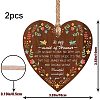 Heart with Word Wooden Hanging Plate HJEW-WH0037-005-2