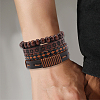 4Pcs 4 Styles PU Imitation Leather Braided Bracelets Sets BJEW-CL0001-13A-7