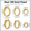 Rack Plating Brass Spring Gate Rings KK-SC0005-67-2