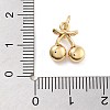 Rack Plating Brass Micro Pave Cubic Zirconia Pendants KK-Z071-85G-02-3