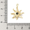 Brass Micro With Glass Pendants X-KK-U013-05G-3