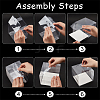 Foldable Transparent Plastic Single Cake Gift Packing Box CON-WH0088-28C-4
