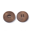 4-Hole Wooden Buttons WOOD-S040-37-2