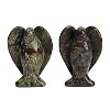 Natural Dragon Blood Carved Angel Figurines G-O200-03J-02-1