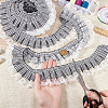 Tartan Polyester Pleated Lace Ribbon OCOR-WH0100-23-3