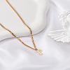 1Pc 304 Stainless Steel Letter Pendant Necklaces NJEW-LP0001-33P-G-3