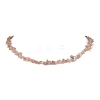 Natural Sunstone Chip Beaded Necklace NJEW-JN04616-05-1