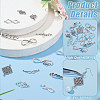 84Pcs 14 Styles Tibetan Style Alloy Connector Charms TIBE-FG0001-03-3