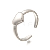 304 Stainless Steel Open Cuff Rings for Women RJEW-R010-04S-4