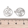 316 Surgical Stainless Steel Charms STAS-C096-11E-P-3