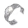 Constellation Alloy Open Cuff Bangles for Women Men BJEW-C064-01AS-11-1